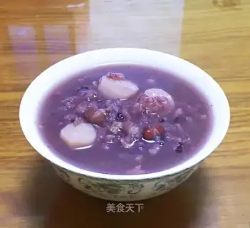 Red Bean Mountain medicine, black rice congee