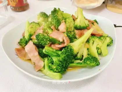 Bacon and broccoli