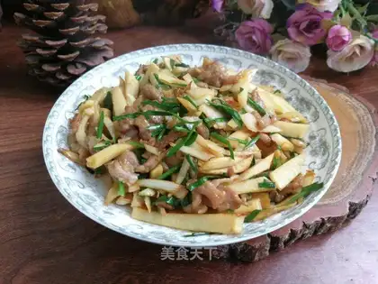 Spring fried meat