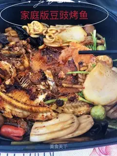 Homemade bean roasted fish