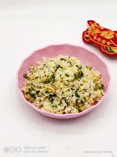Onion egg fried rice