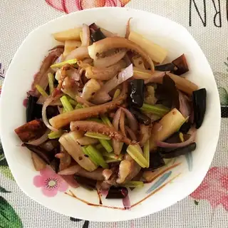 Fire squid shavings