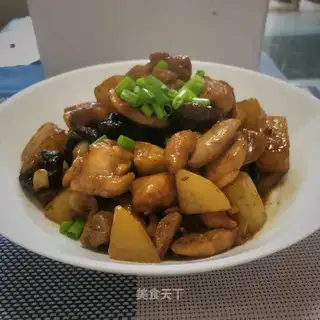 Potato mushroom chicken