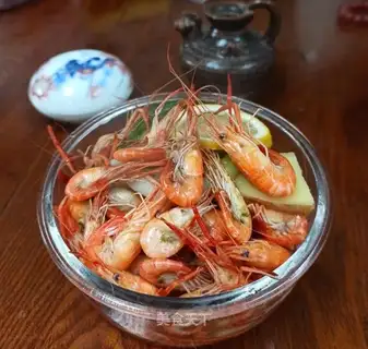 Onions of ginger lemonade shrimp