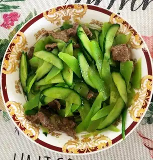 Double green beef