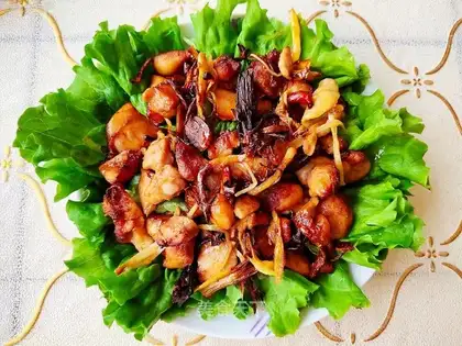 Roasted chicken leg