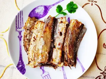 Fried swordfish