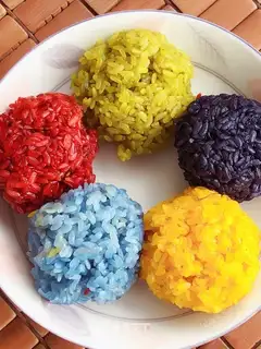 Five-colour rice rice