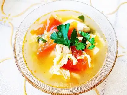 Tomato tofu soup