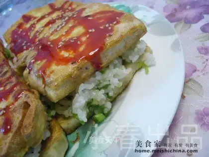 Tofu rice sandwich
