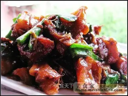 Grilled toad fish dried with garlic
