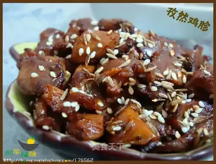 Cumin chicken gizzards