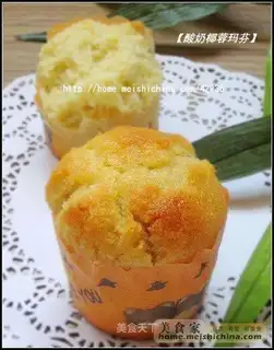 Yogurt with coconut muffin