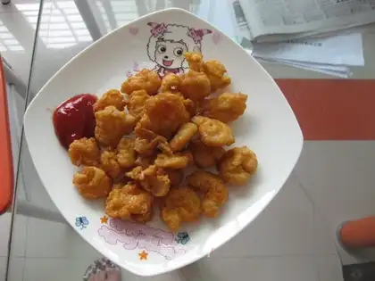 Golden shrimp balls