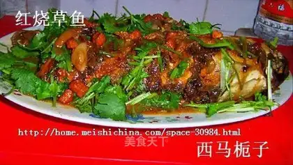 Braised grass carp