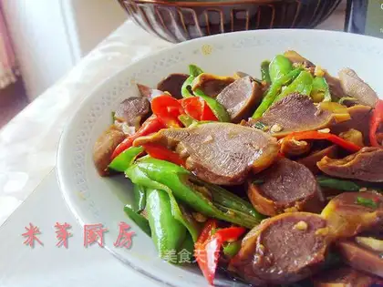 Spicy duck gizzards