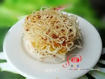 Pumpkin vermicelli crisp