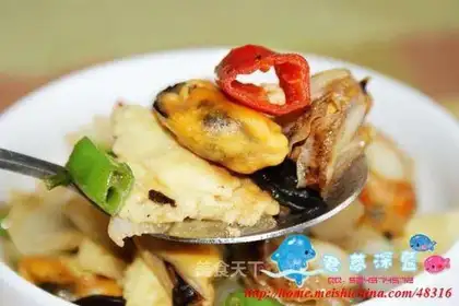 stir-fried seafood chop suey