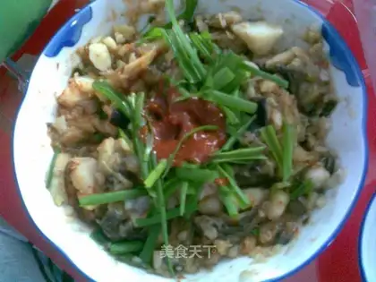 Cold potato and eggplant