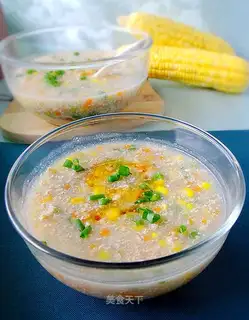 Chicken minced corn soup