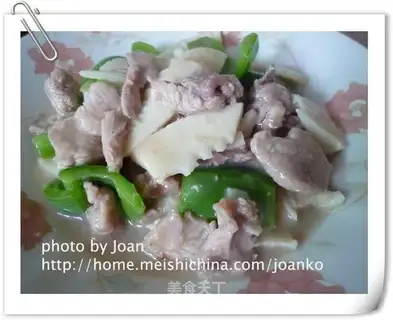 stir-fried pork with winter bamboo shoots