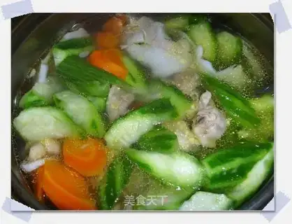 Coconut green soaked chicken