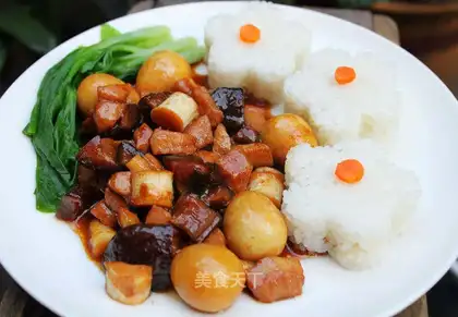 braised pork rice