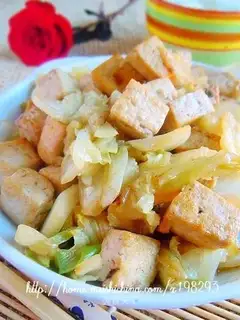 Cabbage Bang Braised Tofu