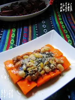 Steamed pumpkin with five kernels