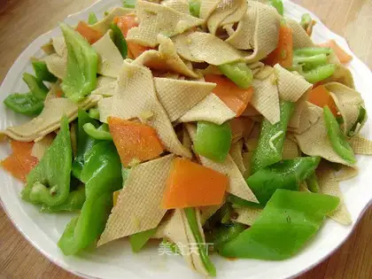 stir-fried tofu with pepper