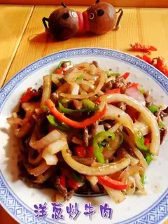 stir-fried beef with onions