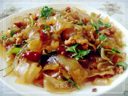stir-fried pork and vermicelli