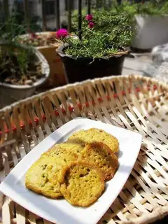 Egg lotus root cake