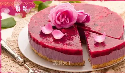 rose-scented cheese cake