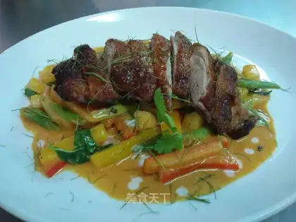 Curry duck