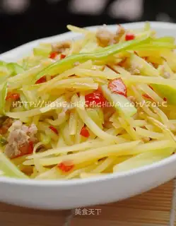 chopped pepper, celery, shredded potatoes