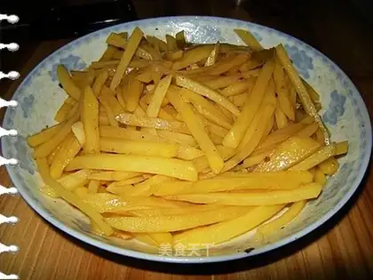 Vinegar shredded potatoes