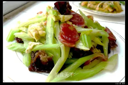 celery egg sausage