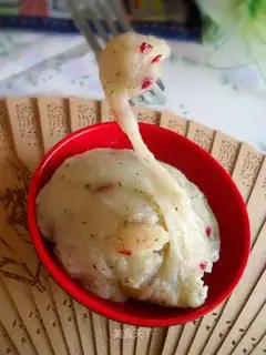 Microwave peanut glutinous rice cake