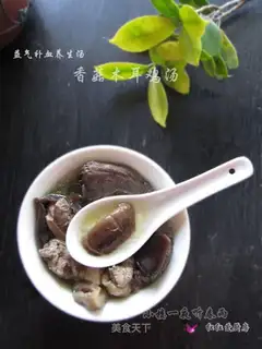 Mushroom chicken soup