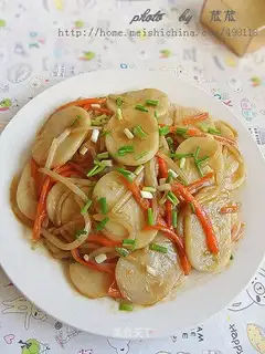 stir-fried vegetable rice cake