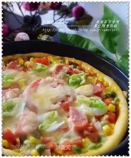 Assorted sausage pizza