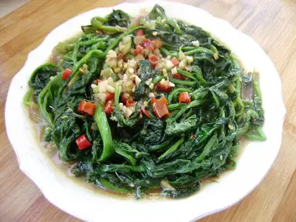 Fish-flavored spinach