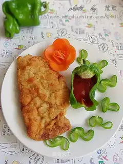 Homemade fried chicken steak