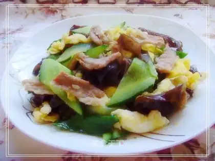 Home-cooked moo shu pork