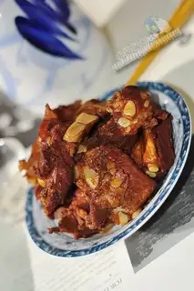 Smoked sauce pork ribs with ribs