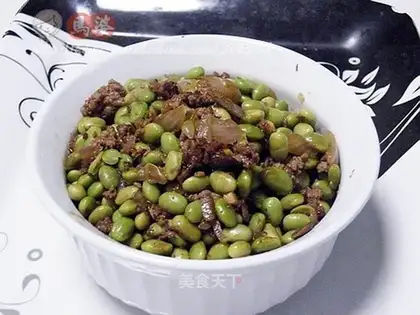 Green bean beef minced