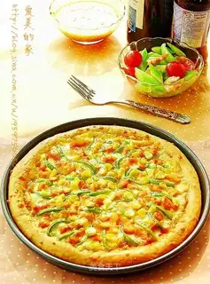 Orleans chicken leg pizza