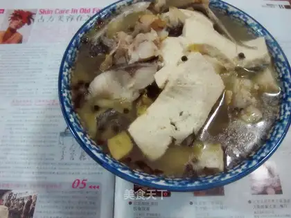 Fish with tofu with pickled pepper