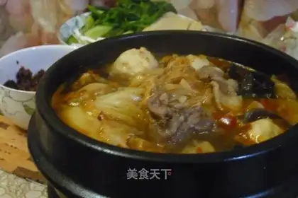Spicy beef pot